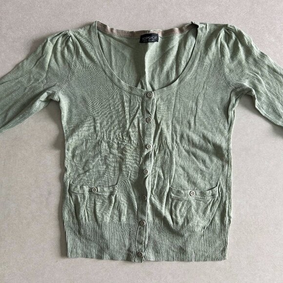 Topshop Knitted Scoop Neck Cardigan ALT ASO Hermione Granger - Picture 2 of 8